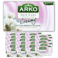 Mydło kosmetyczne Arko cotton&moisturizers  90 g x 24 sztuki