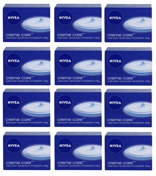 Mydło pielęgnujące Nivea Creme Care 100 g x 12 sztuk
