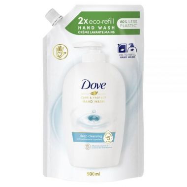 Mydło w płynie Dove Care&Protect deep cleansing zapas 500 ml