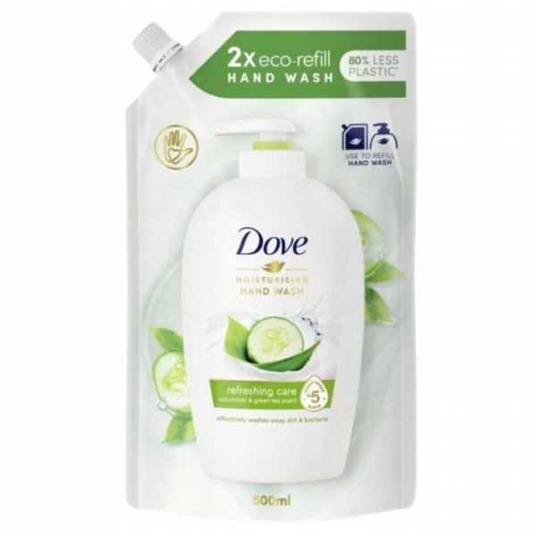 Mydło w płynie Dove Refreshing Care zapas 500 ml x 5 opakowań