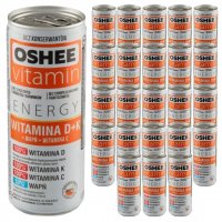 Napój gazowany Oshee Vitamin Energy o smaku mięta-limonka-cytryna 250 ml x 24 sztuki