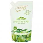 Nawilżające mydło w płynie Luksja Creamy Olive & Yoghurt opakowanie uzupełniające 400 ml