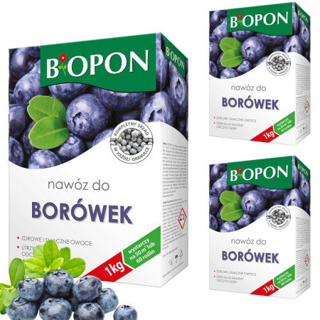 Nawóz do borówek Biopon 1 kg x 3 sztuki