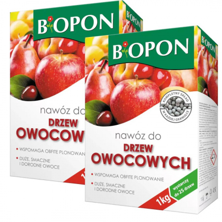 Nawóz do drzew owocowych Biopon 1 kg x 2 sztuki