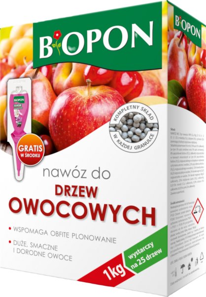 Nawóz do drzew owocowych Biopon 1 kg x 2 sztuki
