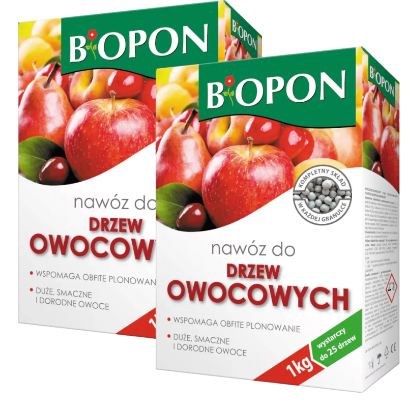 Nawóz do drzew owocowych Biopon 1 kg x 2 sztuki