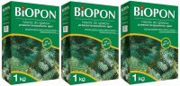 Nawóz do iglaków przeciw brązowieniu igieł Biopon 1 kg x 3 opakowania
