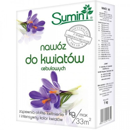 Nawóz do kwiatów cebulowych Sumin 1 kg x 3 opakowania