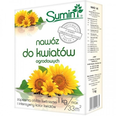 Nawóz do kwiatów ogrodowych Sumin 1 kg x 3 sztuki