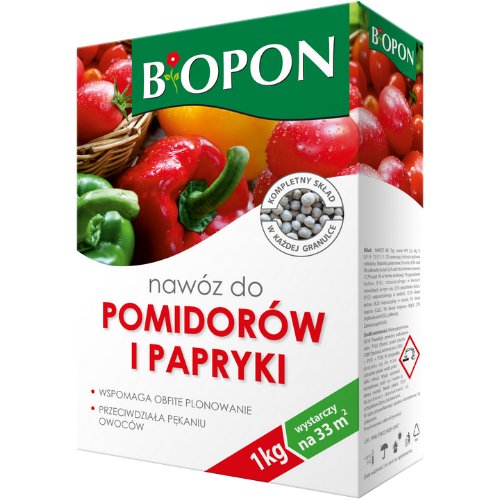 Nawóz do pomidorów i papryki Biopon 1 kg x 3 sztuki