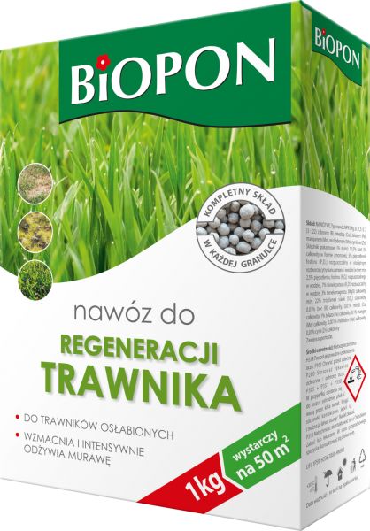 Nawóz do regeneracji trawnika Biopon 1 kg