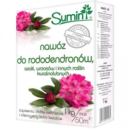 Nawóz do rododendronów, azalii, wrzosów Sumin 1 kg x 3 sztuki