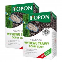 Nawóz do wysiewu trawy dobry start Biopon 1 kg x 2 sztuki