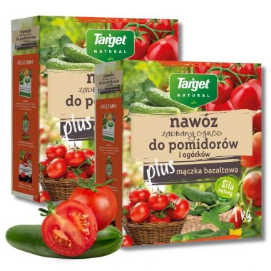 Nawóz granulowany do pomidorów i ogórków z mączką bazaltową Target Natural 1 kg x 2 sztuki