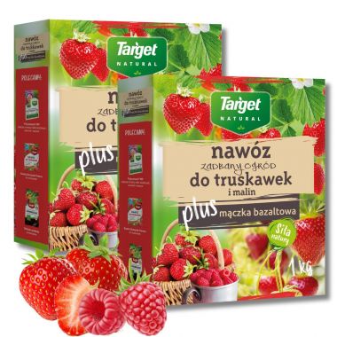 Nawóz granulowany do truskawek i malin z mączką bazaltową Target Natural 1 kg x 2 sztuki