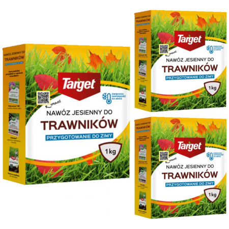 Nawóz granulowany jesienny do trawników Target 1 kg x 3 opakowania