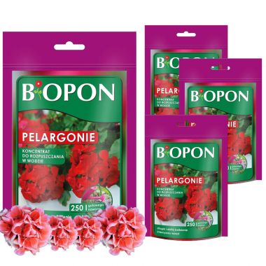 Nawóz koncentrat do pelargonii Bopon 350 g x 4 sztuki