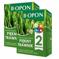 Nawóz piękny trawnik wiosna Biopon 2 kg x 2 sztuki