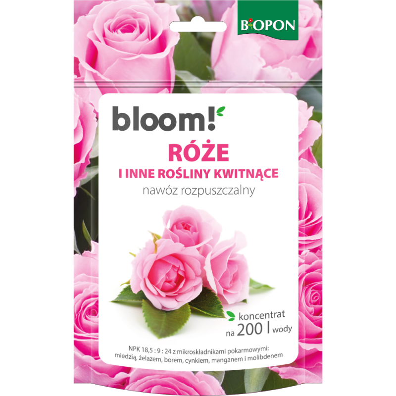 Nawóz rozpuszczalny Bopon bloom! róże i inne rośliny kwitnące 200 g