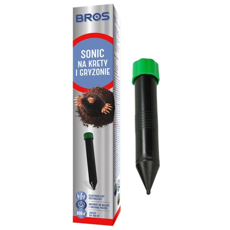 Odstraszacz na krety i gryzonie Sonic elektroniczny Bros x 4 sztuki