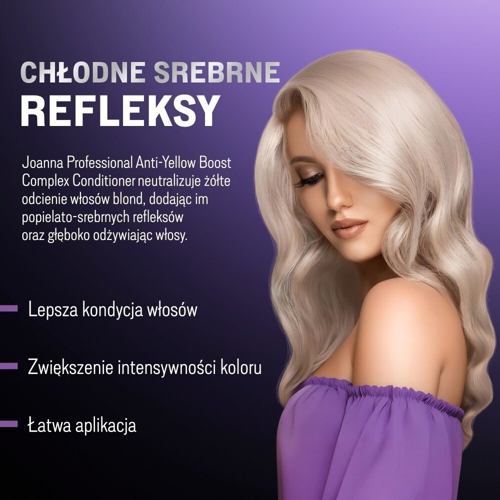 Odżywka do włosów Joanna Professional Anti-Yellow Boost Complex tonująca kolor 500 g