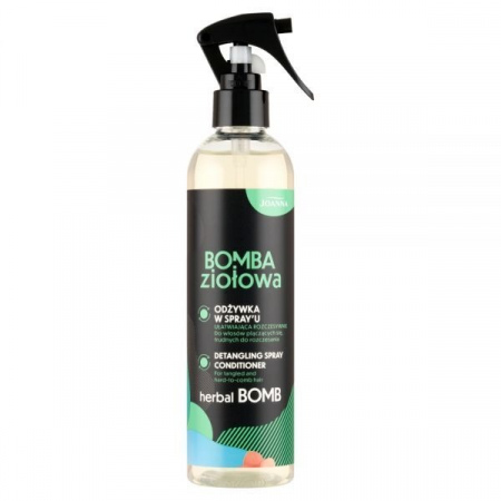 Odżywka do włosów w spray'u Joanna Bomba Ziołowa ułatwiająca rozczesywanie 300 ml