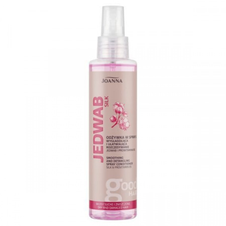 Odżywka do włosów w sprayu Joanna Jedwab wygładzająca i ułatwiająca rozczesywanie 150 ml