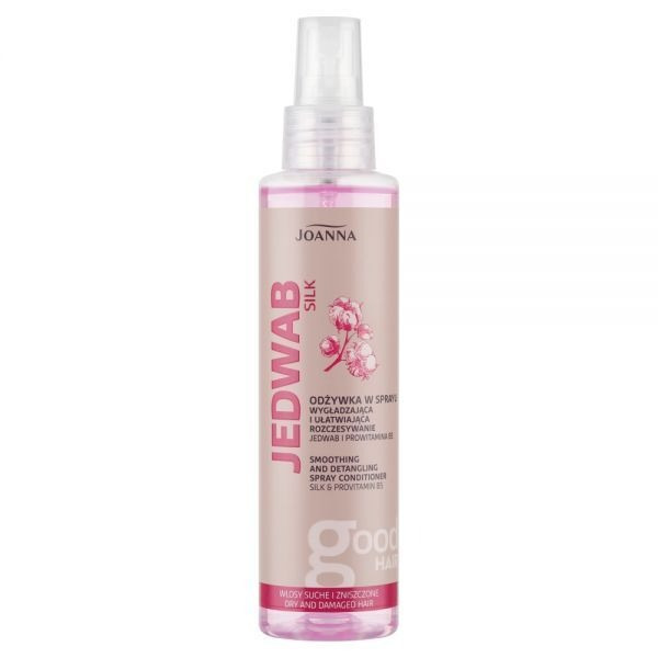 Odżywka do włosów w sprayu Joanna Jedwab wygładzająca i ułatwiająca rozczesywanie 150 ml