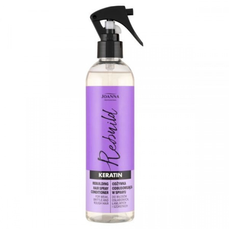 Odżywka do włosów w sprayu Joanna Professional Rebuild Keratin odbudowująca 300 ml