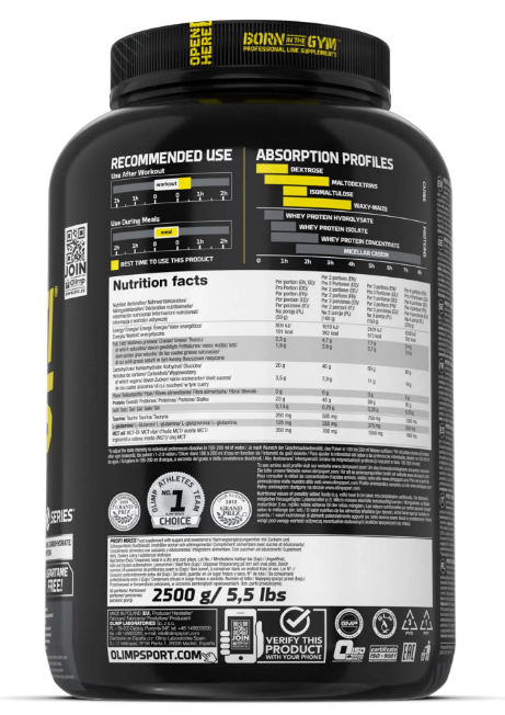 Odżywka na masę gainer Olimp Profi Mass o smaku czekoladowym 2500 g