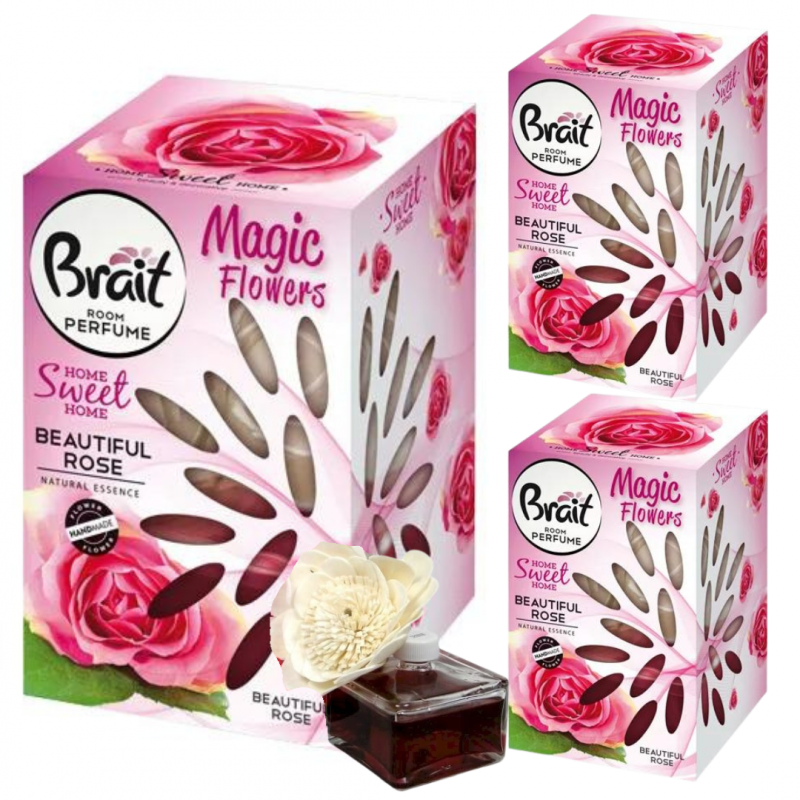 Pachnące kwiatki Brait Beautiful Rose 75 ml x 3 sztuk