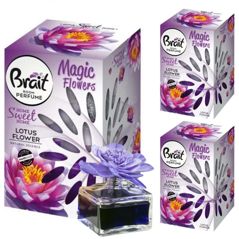 Pachnące kwiatki Brait Lotus Flower 75 ml x 3 sztuk