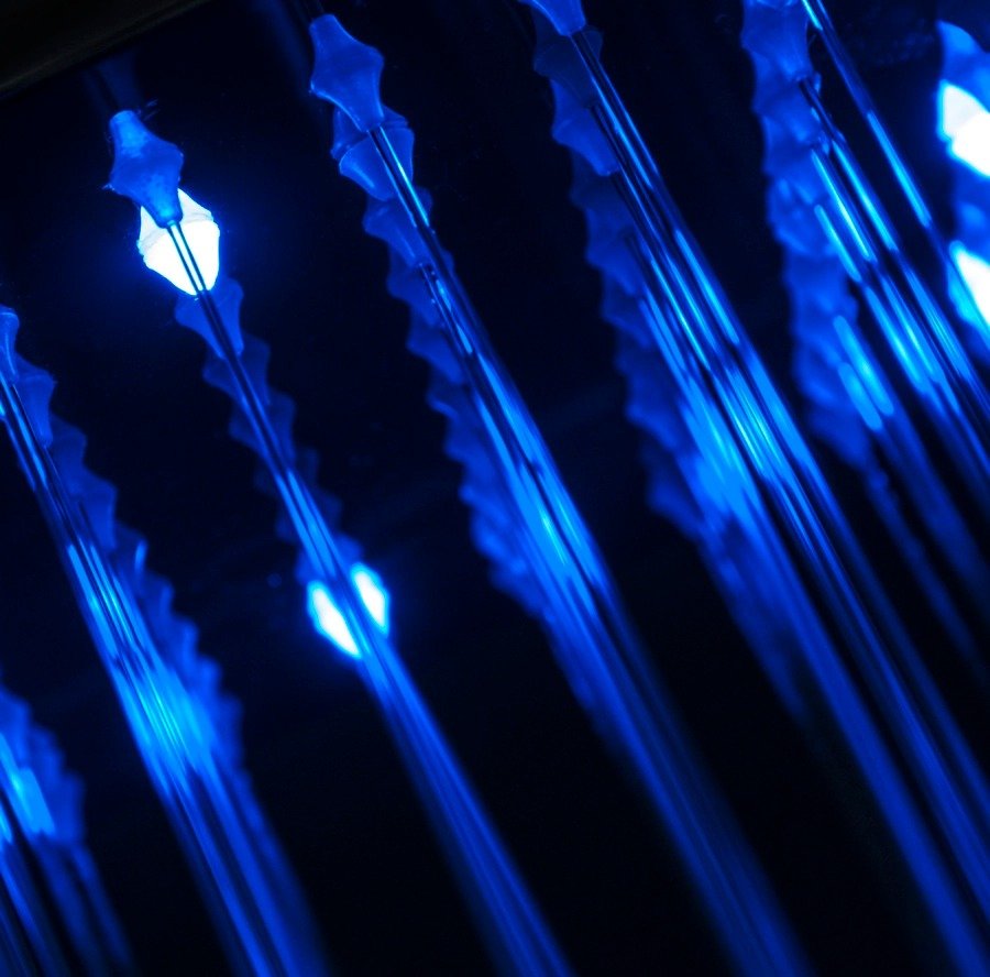 Panel prysznicowy Corsan LED KASKADA Termostat Srebrny Deszczownica LED