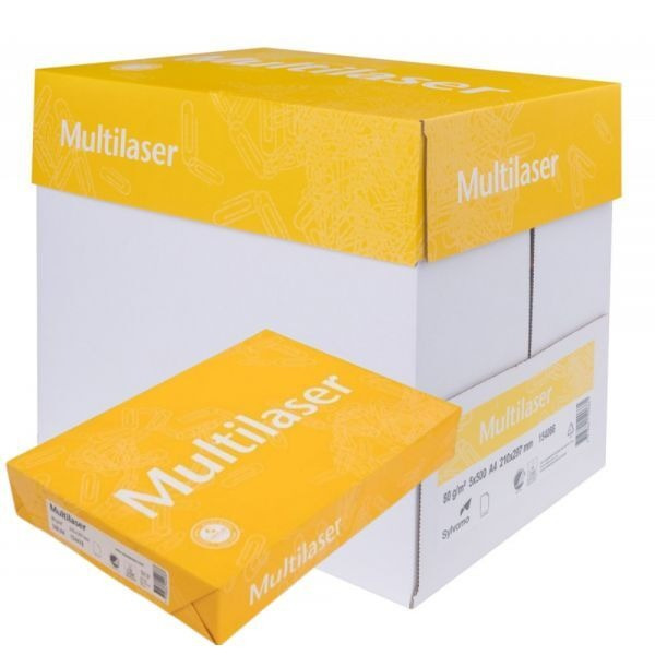 Papier do drukarki biurowy Multilaser A4 (500 sztuk) x 5 sztuk