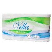 Papier toaletowy 3 warstwowy Vella 100 % biały celuloza (8 sztuk)