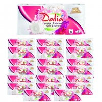 Papier toaletowy Dalia biały soft&strong 3-warstwowy (8 rolek) x 21 opakowań