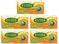 Papier toaletowy Evina biały (8 rolek) x 5 sztuk