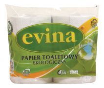 Papier toaletowy Evina Ekologiczny XXL (4 rolki)