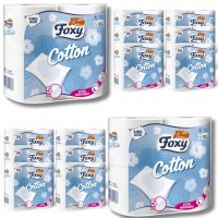 Papier toaletowy Foxy Cotton (4 rolki) x 14 opakowań