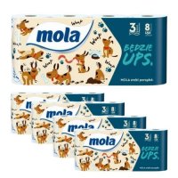Papier toaletowy Mola Ups (8 rolek) x 5 opakowań
