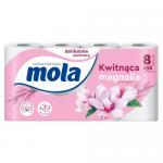 Papier toaletowy Mola White kwitnąca magnolia (8 rolek)