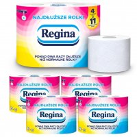 Papier toaletowy Regina Najdłuższe Rolki 2 warstwy (4 rolki) x 5 opakowań