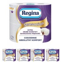Papier toaletowy Regina Sensation (4 rolki) x 5 opakowań