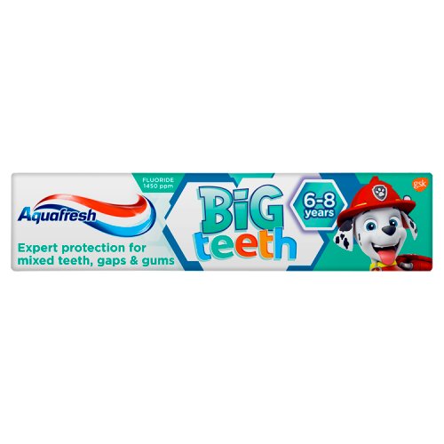 Pasta do zębów Aquafresh Big Teeth z fluorkiem 6-8 lat 50 ml