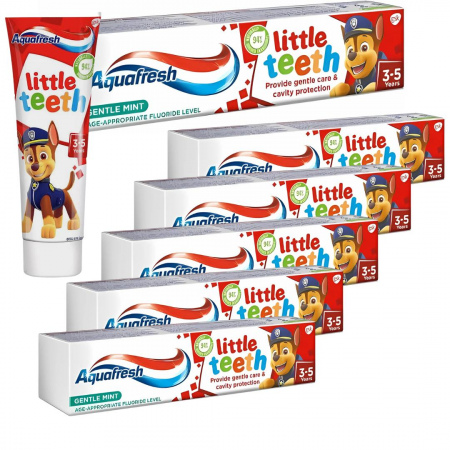 Pasta do zębów Aquafresh Little Teeth dla dzieci 3-5 lat 75 ml x 6 sztuk