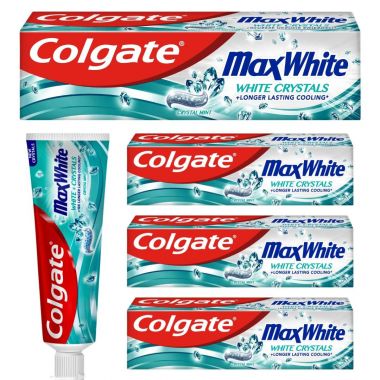 Pasta do zębów Colgate Max White White Crystals 75 ml x 4 sztuki