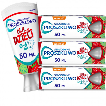 Pasta do zębów dla dzieci Sensodyne ProSzkliwo 0-6 lat 50 ml x 3 sztuki