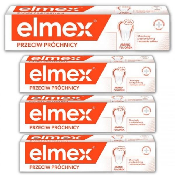 Pasta do zębów Elmex Przeciw Próchnicy 75 ml x 4 sztuki