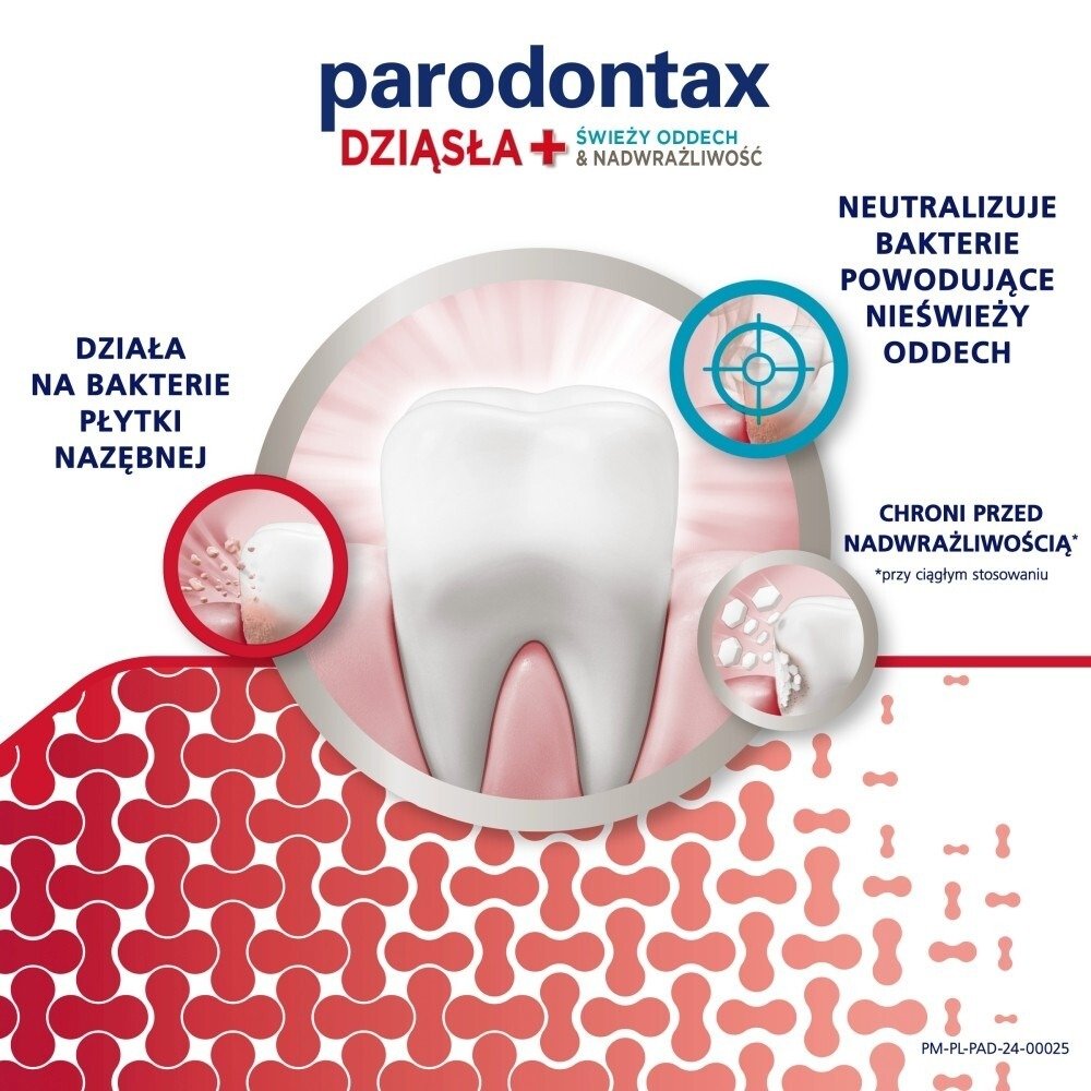 Pasta do zębów Parodontax Dziąsła + Świeży oddech i Nadwrażliwość 75 ml