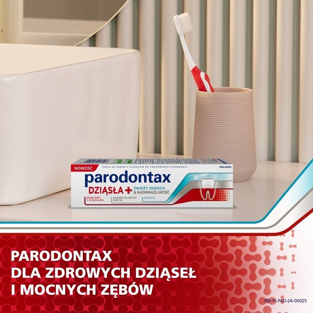 Pasta do zębów Parodontax Dziąsła + Świeży oddech i Nadwrażliwość 75 ml